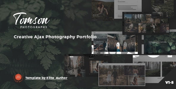 Thtomson-photography-wordpress-theme  | By Pixirak |