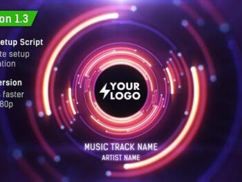 Audio React Tunnel Music Visualizer After Effects Template - Preview-03