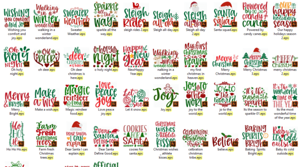 Christmas SVG Design Bundle Vol 5