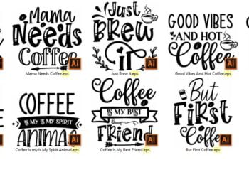 Coffee SVG Bundle Vol 1