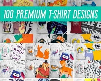 100 PREMIUM T-SHIRT DESIGNS