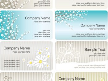 DMCA copyright complain Business card templates spring florals