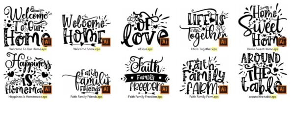 450 Family SVG Bundle