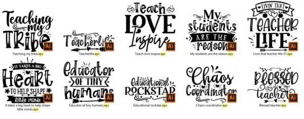 teacher svg bundle