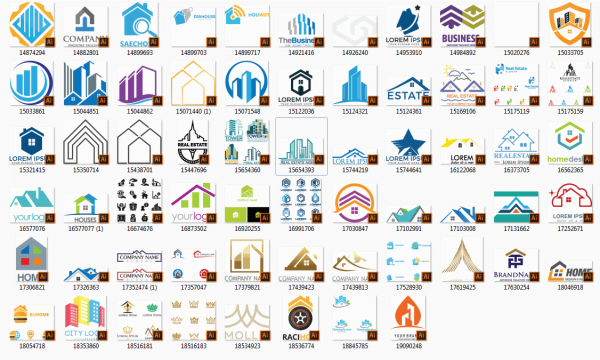 64 Realestate Logo Bundle Free download