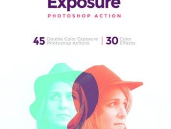 Double Color Exposure Photoshop Action