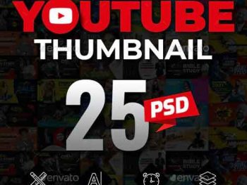 25 Youtube Thumbnail Templates