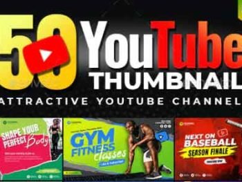 50-Youtube Thumbnail Templates