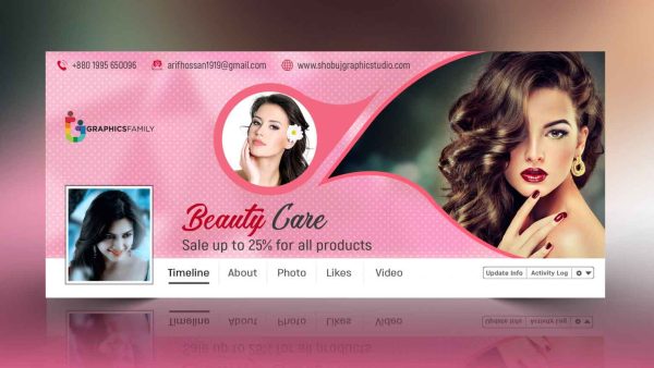 Beauty Care Facebook Cover Design Psd Download