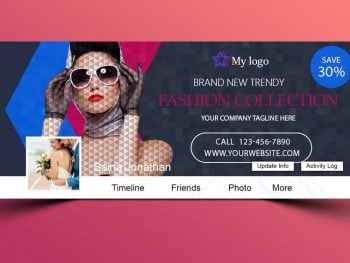 Fashion Clothes PSD Facebook Cover Template