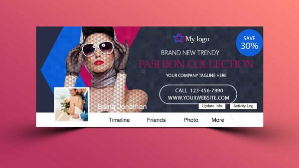 Fashion Clothes PSD Facebook Cover Template