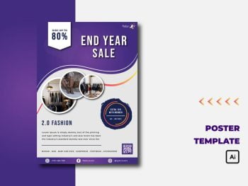 Purple End Year Sale - Flyer