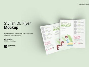 Stylish Bifold DL Flyer Mockup