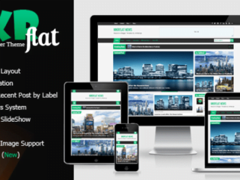 MKRflat - Responsive Magazine/News Blogger Theme