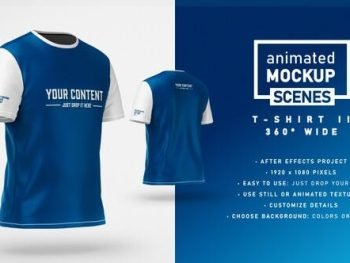 T-shirt II 360 Wide Mockup