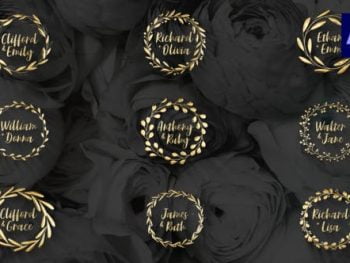 Gold Wedding Wreath