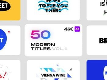 Modern Titles for After Effects