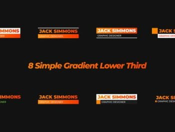 Simple Gradient Lower Thirds