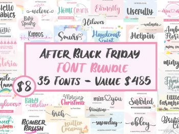 After Black Friday Font Bundle