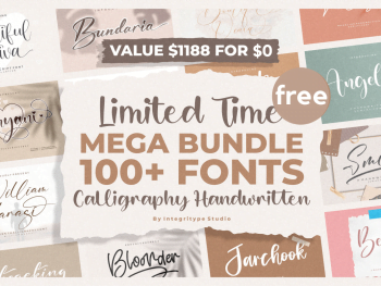 Mega Handwritten Fonts Bundle