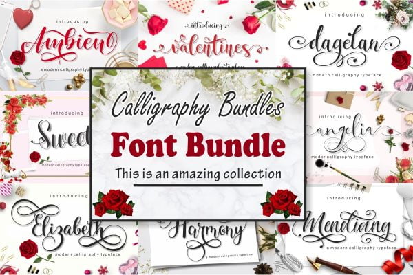 Calligraphy Font Bundles