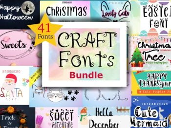 Craft Fonts Bundle