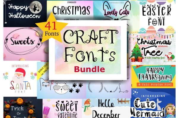 Craft Fonts Bundle