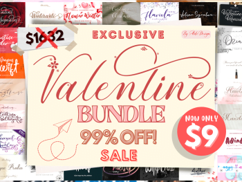 Exclusive Valentines Font Bundle