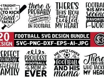 Football SVG Design Bundle