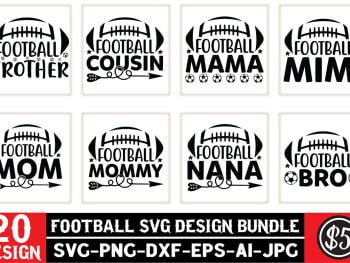 Football SVG Design Bundle