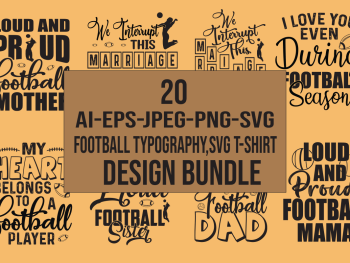 Football Typography Bundle