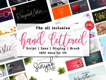 Hand Lettered Font Bundle