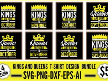 Kings-And-Queens-T-shirt-Design-Bundle-600x450