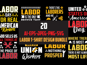 Labor Day T-Shirt Design Bundle