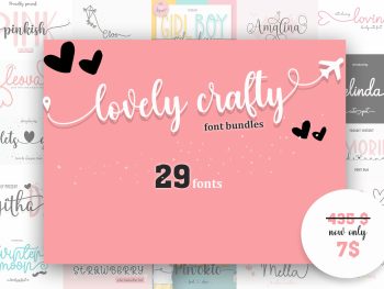 Lovely Crafty Font Bundle