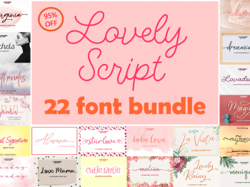 Lovely Script Font Bundle