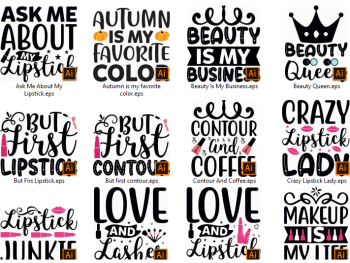 Makeup SVG Design Bundle