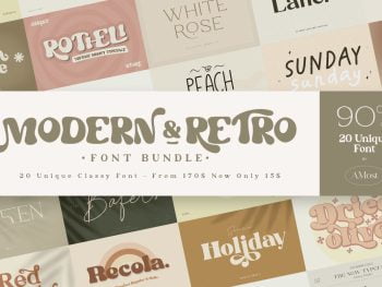 Modern & Retro Font Bundle