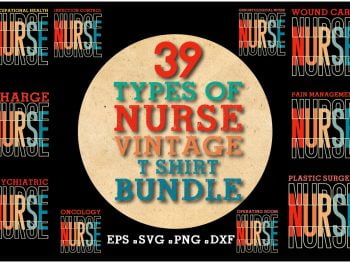 Nurse Vintage T-Shirt Bundle