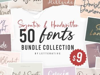 Signature & Handwritten Fonts Bundle