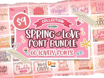 Spring of Love Font Bundle Collection