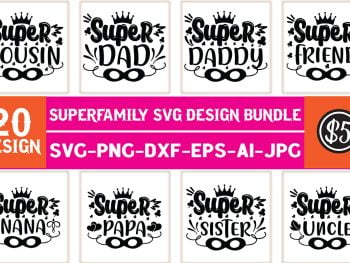 Superfamily SVG Design Bundle