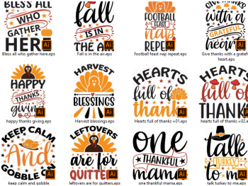 Thanksgiving T-shirt Design Bundle