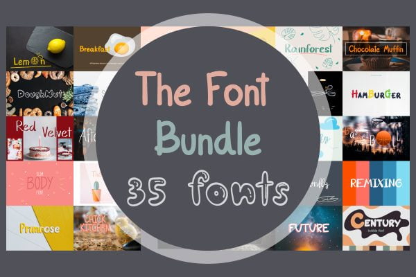 The Font Bundle 35 Fonts