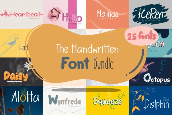 The Handwritten Font Bundle