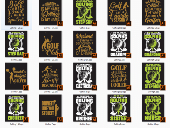 Golf-TShirt-Design-Bundle