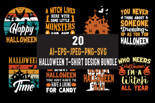 Halloween-TShirt-Design-Bundle